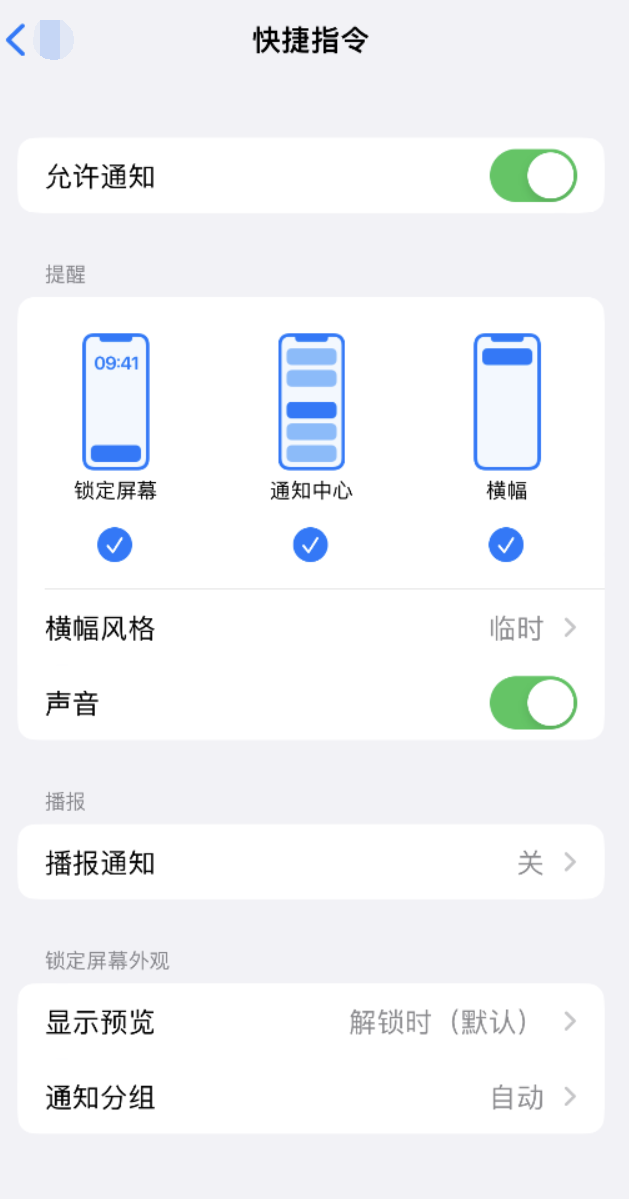 枞阳苹果手机维修分享如何在 iPhone 上关闭快捷指令通知 