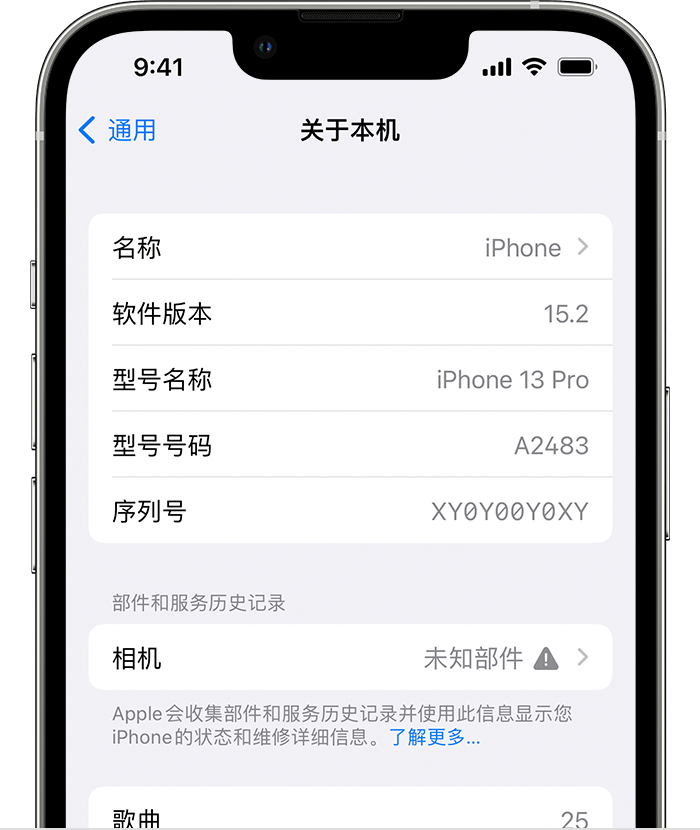 枞阳苹果维修分享iPhone 出现提示相机“未知部件”是什么原因？ 