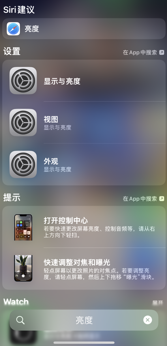 枞阳苹果手机维修分享iOS 16 为“搜索”功能增加新入口，如何开启和关闭 