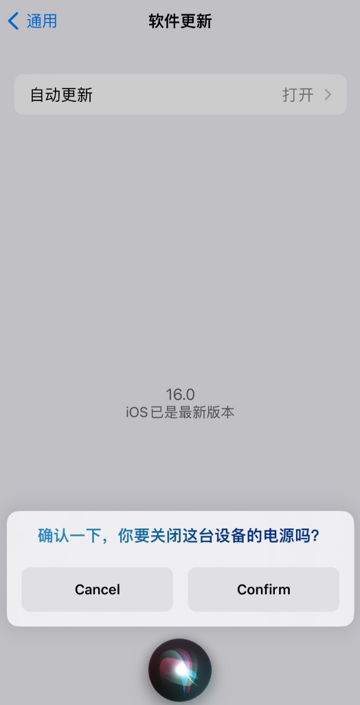枞阳苹果手机维修分享iOS 16 新功能：呼叫 Siri 即可让 iPhone 关机 