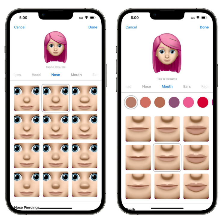 枞阳苹果手机维修分享​iOS 16中的拟我表情有了哪些变化和升级 