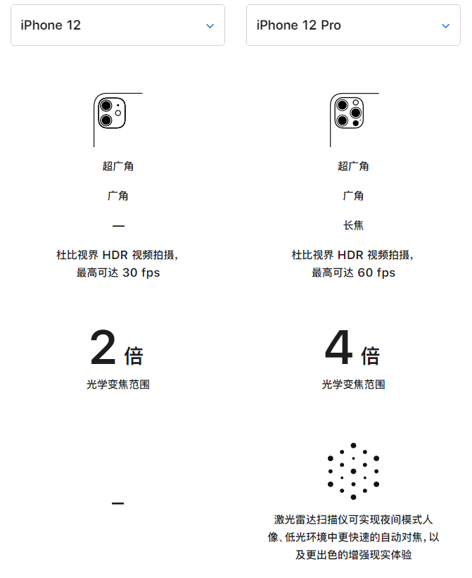 枞阳苹果手机维修分享苹果 iPhone 12 与 iPhone 12 Pro 选哪款 